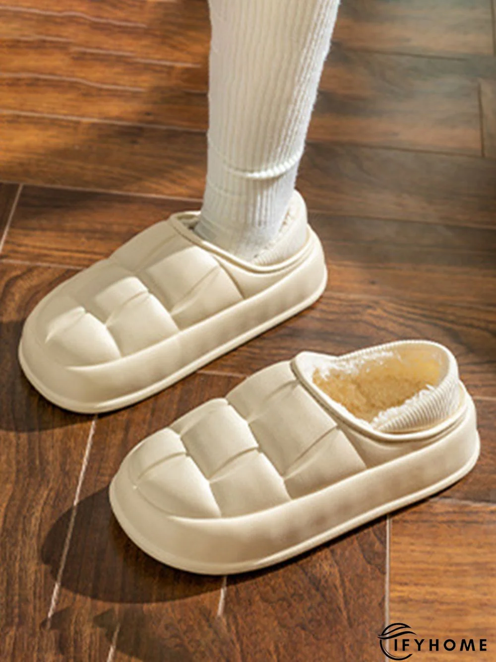 Waterproof Couple EVA Fleece Home Slippers | IFYHOME