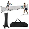 [US Local Warehouse] 22ft Telescopic Peak Ball Posts with Wheels Movable Net Posts Frame Pickleball Training Netting for Indoor & Outdoor Courts