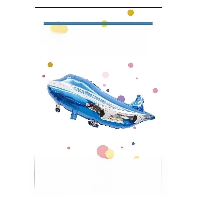 Birthday Cartoon Style Cute Car Airplane Aluminum Film Indoor Party Balloons