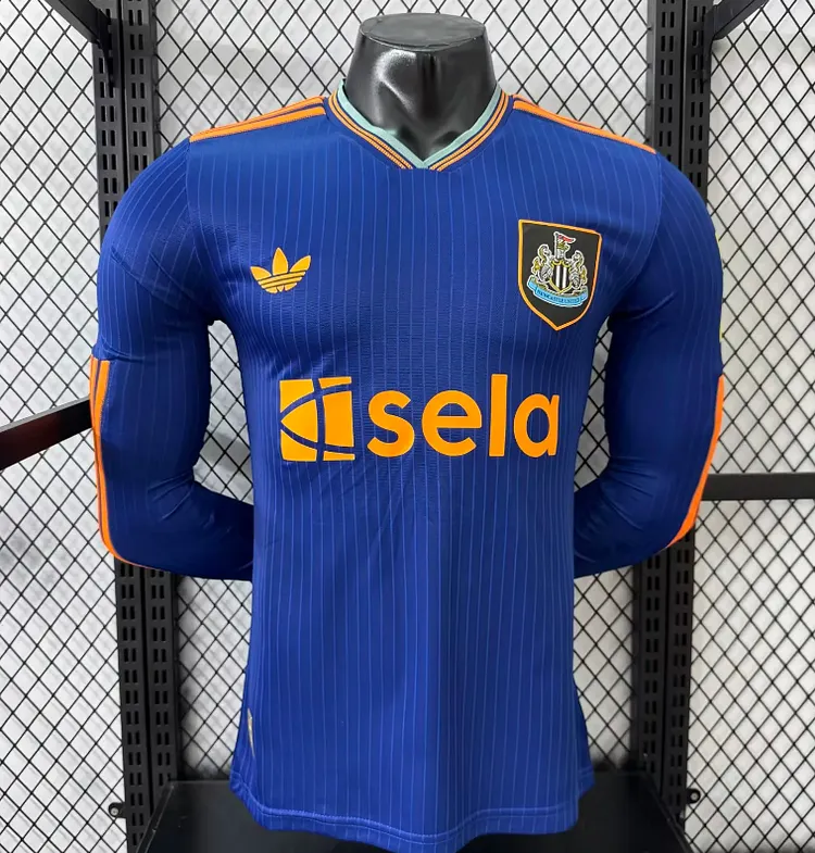 2025-26 Newcastle United Second Away Long Sleeve Jersey - Player Edition