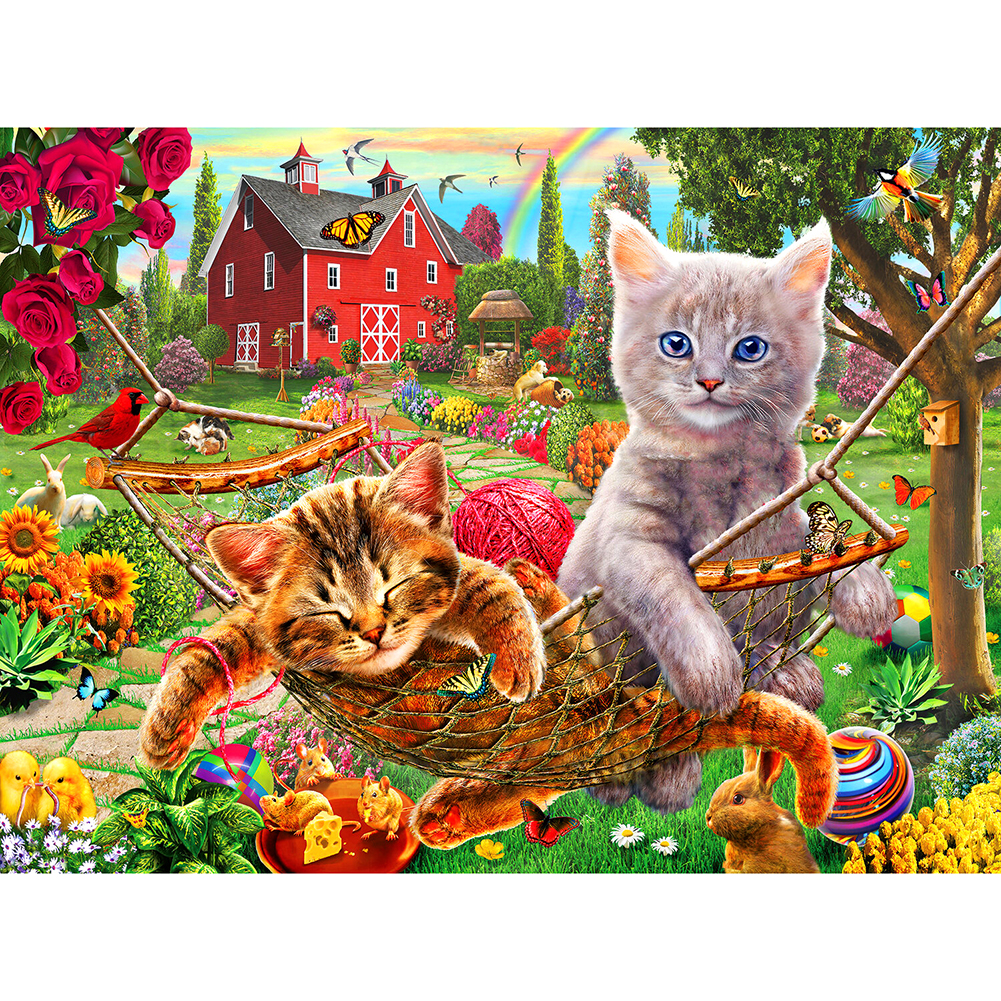 

Farm Cat - 1000 Pieces Jigsaw Puzzle, 501 Original