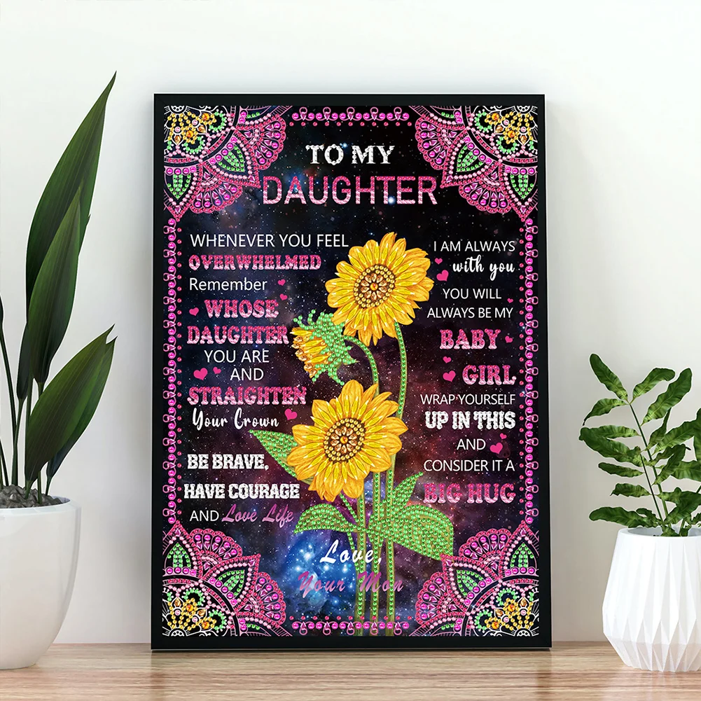 Diamond Painting - Partial Special Shaped Drill - Luminous Phrase(Canvas|30*40cm)