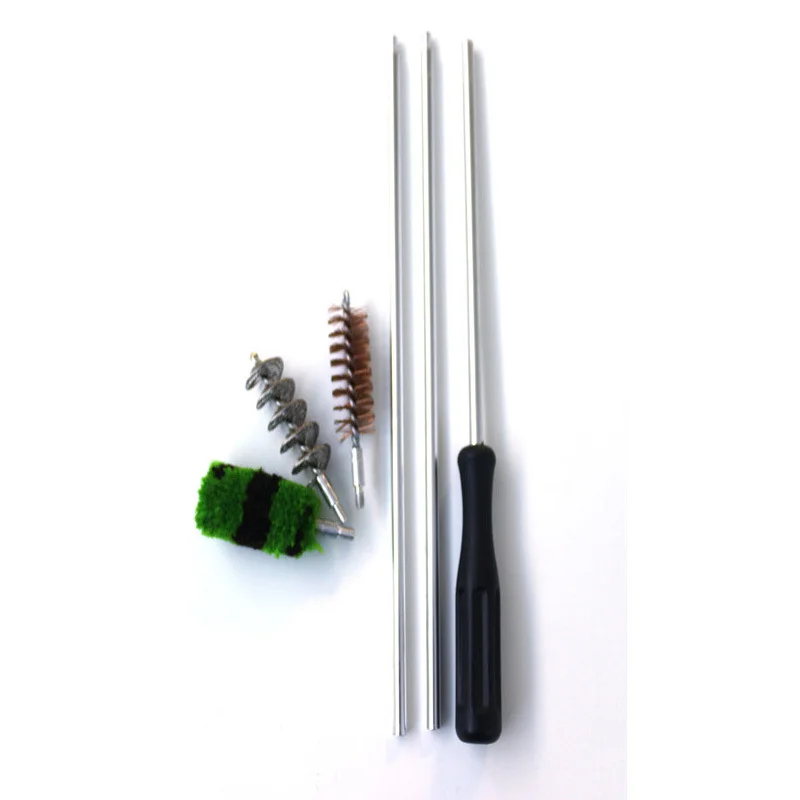 Shotgun Cleaning Kit 6PCS with Aluminum Rods and Tornado Brush and Bronze Bore Brush and Cotton Mop in Pen-Shaped Case