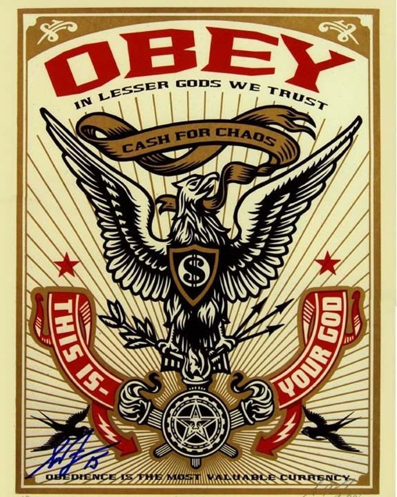 Shepard fairey signed autographed 11x14 Photo Poster painting