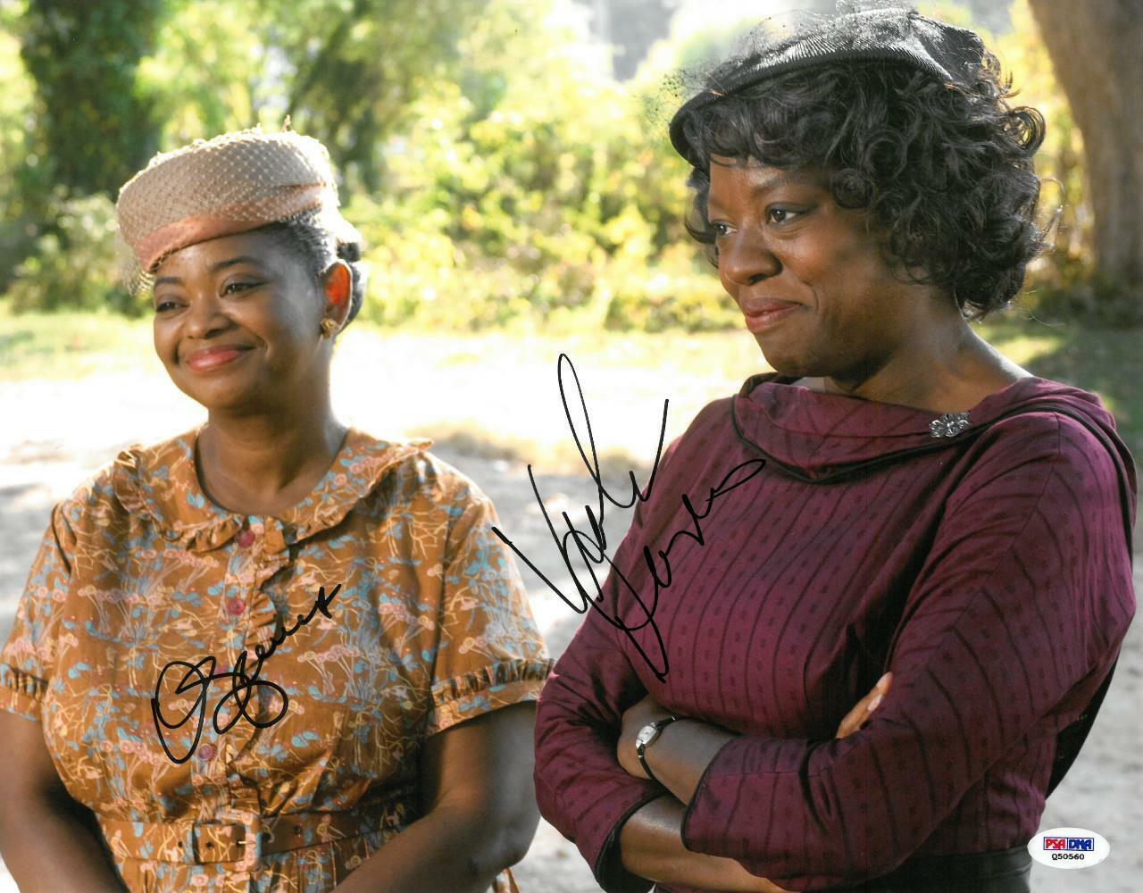 Octavia Spencer/Viola Davis Signed The Help Auto 11x14 Photo Poster painting PSA/DNA #Q50560