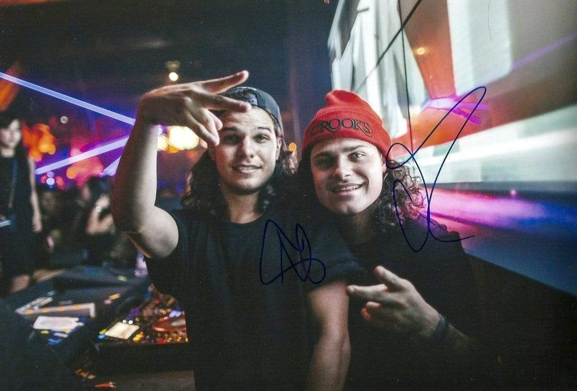 Dvbbs ELECTRONIC DUO autographs, In-Person signed Photo Poster painting