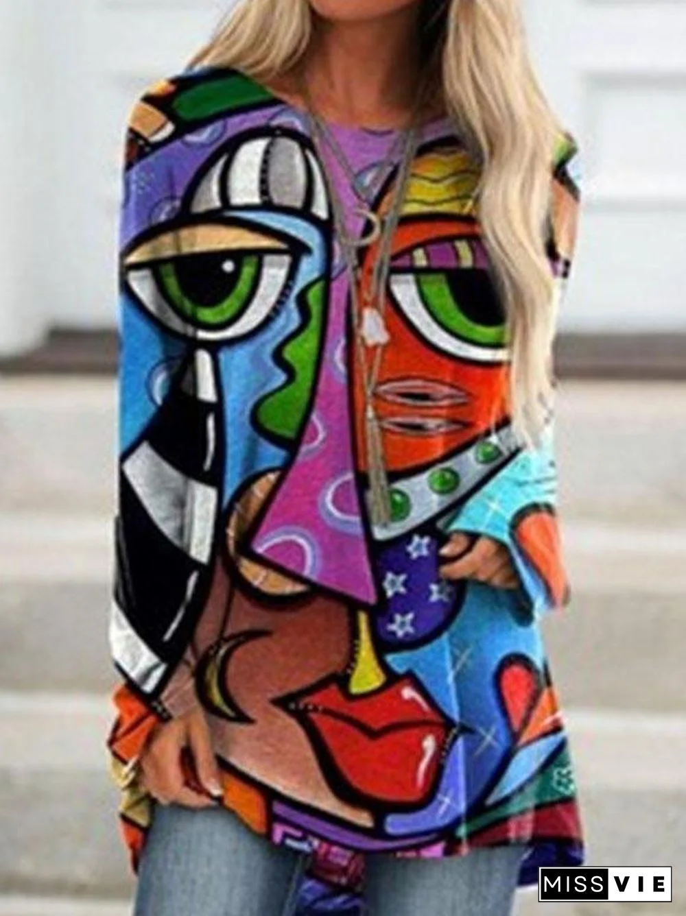 Colorful Abstract Printed Shirt