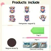 (US Local)6Pcs Diamond Painting Refrigerator Magnets Diamond Art Kits for Adults (Owl)