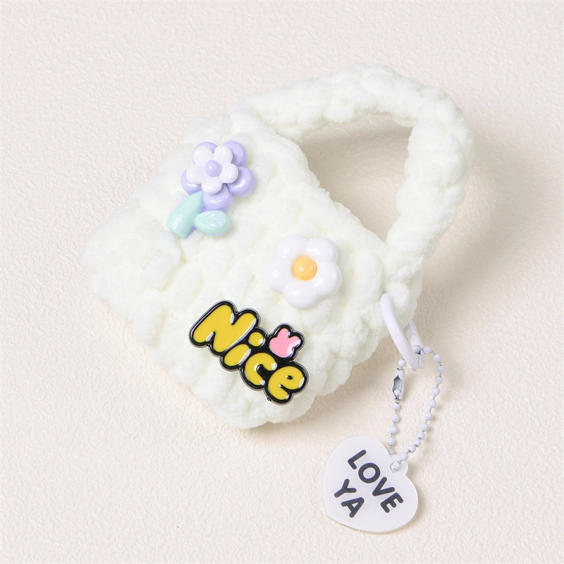 Girl’S Polyester Flower Minimalist Square Zipper