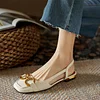 French Square Toe Flat Bottom Female Sandals