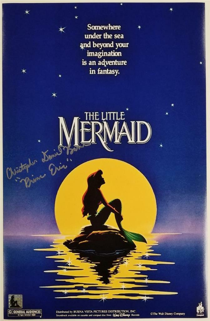 Christopher Daniel Barnes signed Little Mermaid 11x17 Photo Poster painting (D) ~ Auth. Hologram