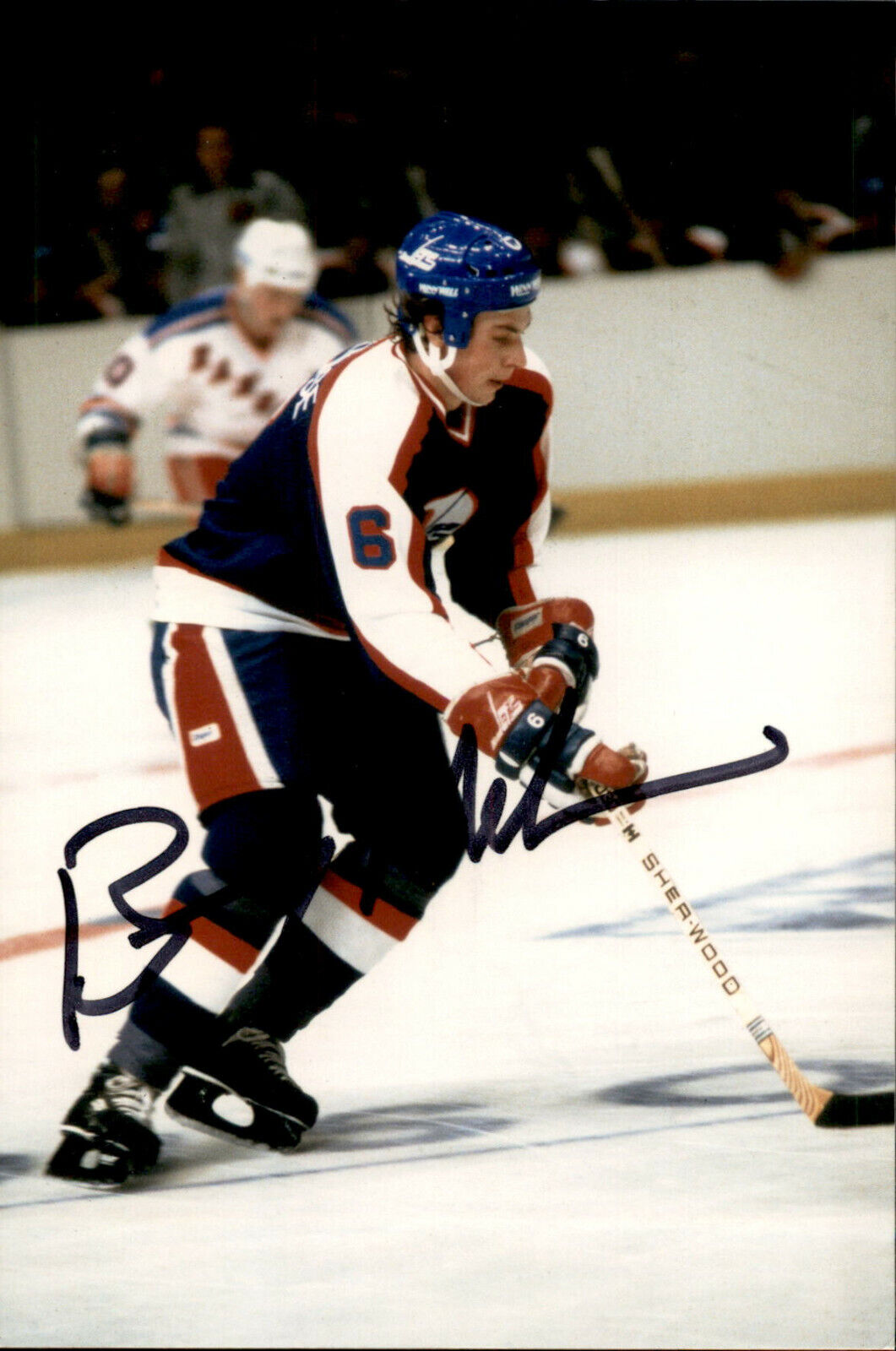 Barry Melrose SIGNED autographed 4x6 Photo Poster painting WINNIPEG JETS