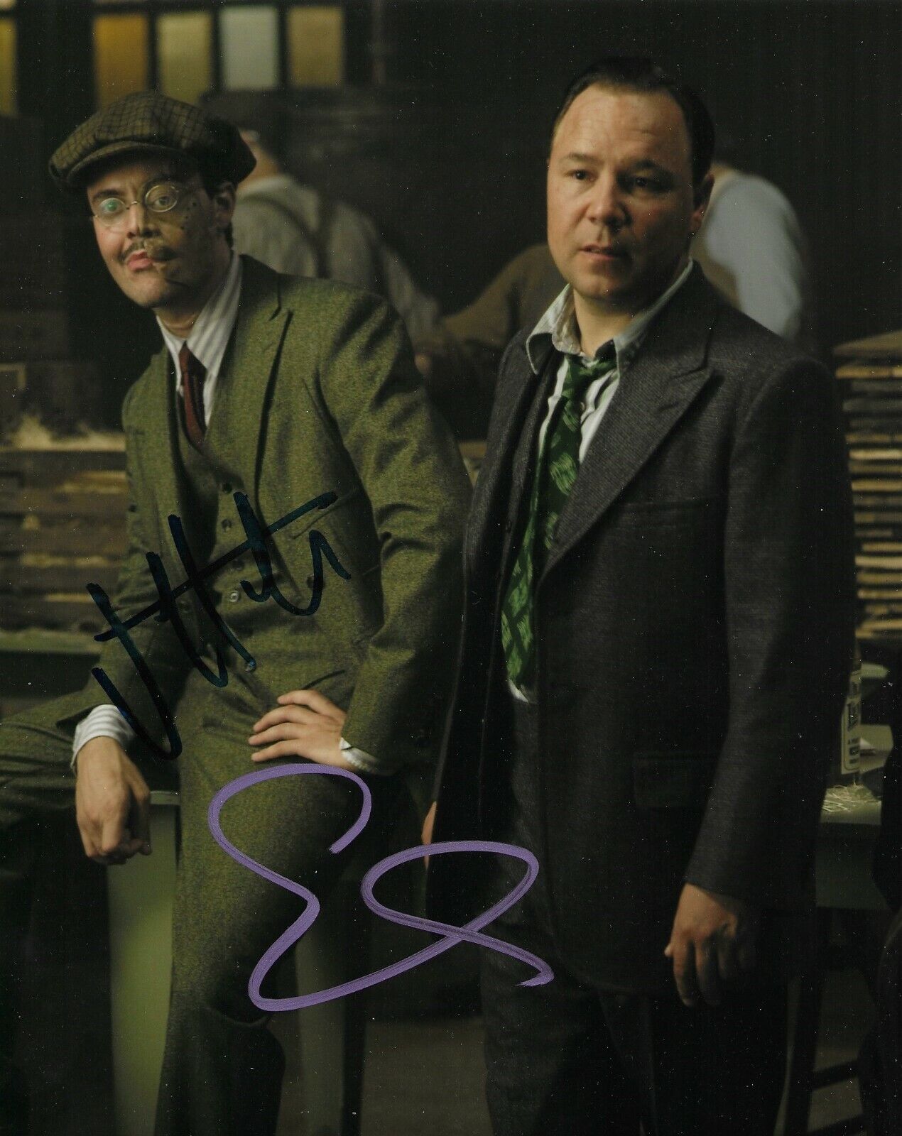 Stephen Graham/Jack Huston Signed Boardwalk Empire 10x8 Photo Poster painting AFTAL