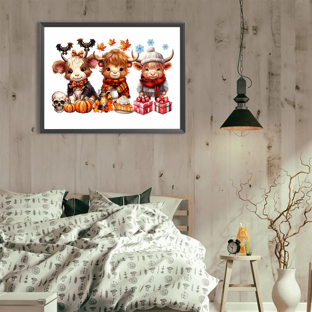 Diamond Painting - Full Round Drill - Halloween Yak(Canvas|40*30cm)