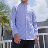  Gioiacombo&trade; Camicia a maniche lunghe a righe casual da uomo
