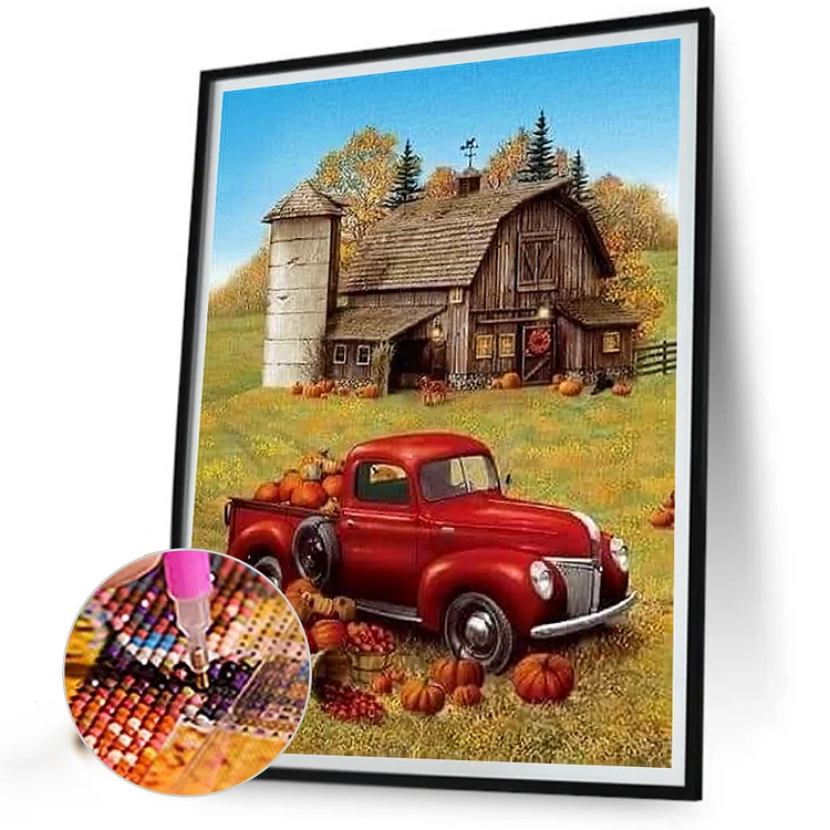 Classic Country Car - Full Square - Diamond Painting(30*40cm)