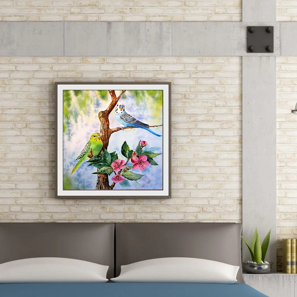 Diamond Painting - Full Round Drill - Birds(30*30cm)