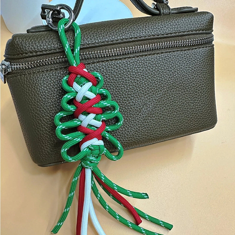 New Arrival Hand-Woven Bag Package Pendant Christmas Hanging Decoration Mobile Phone Strap Keychain Ornaments Christmas Tree Gift