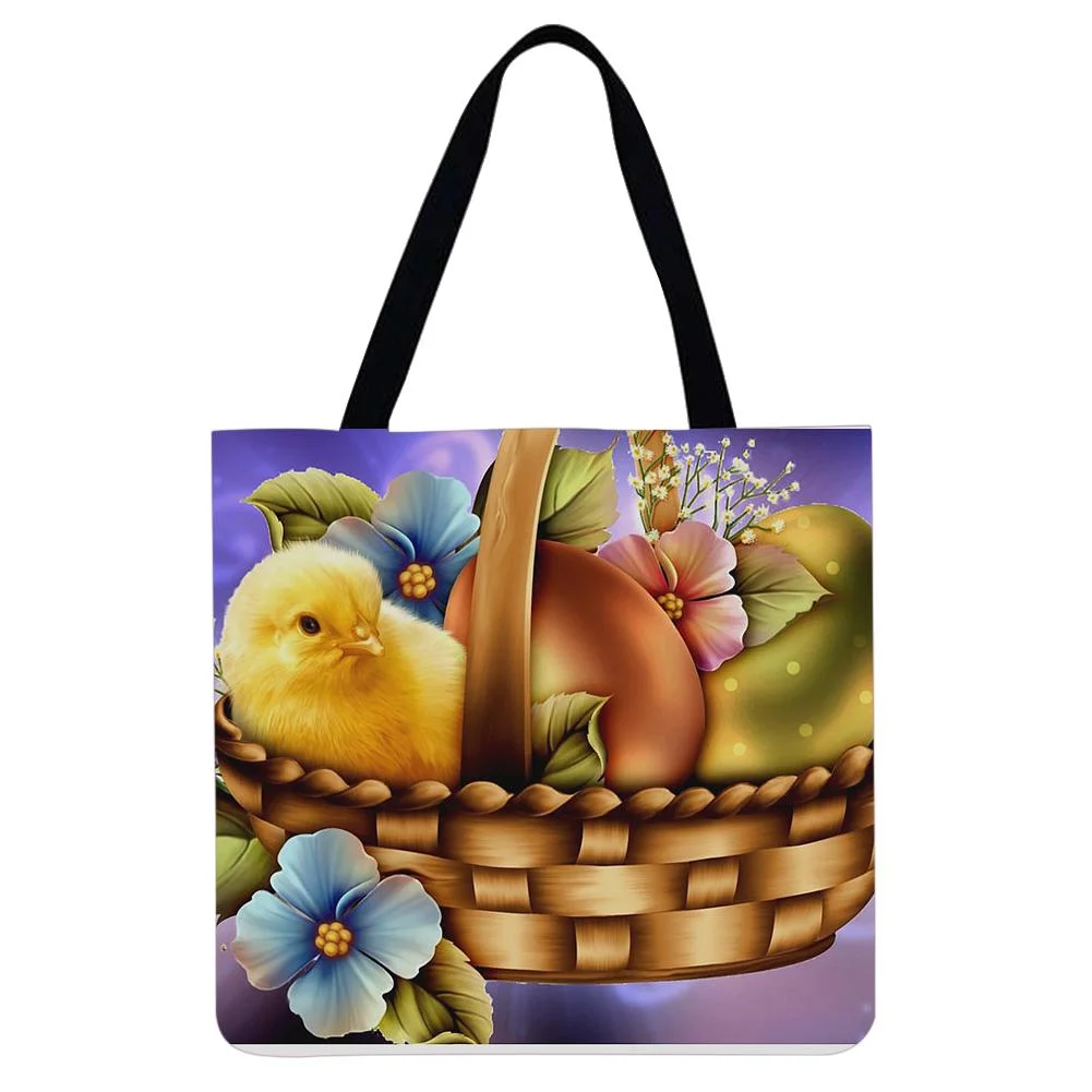 Linen Tote Bag -  Easter