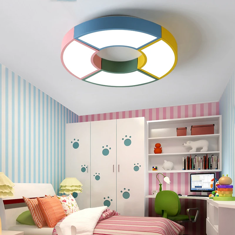 Multicolor LED Ceiling Lights In Windmill Shape For Living Room Ceiling Lamps Kids Bedroom Boys Room Ceiling Lamp Rooms Light Le