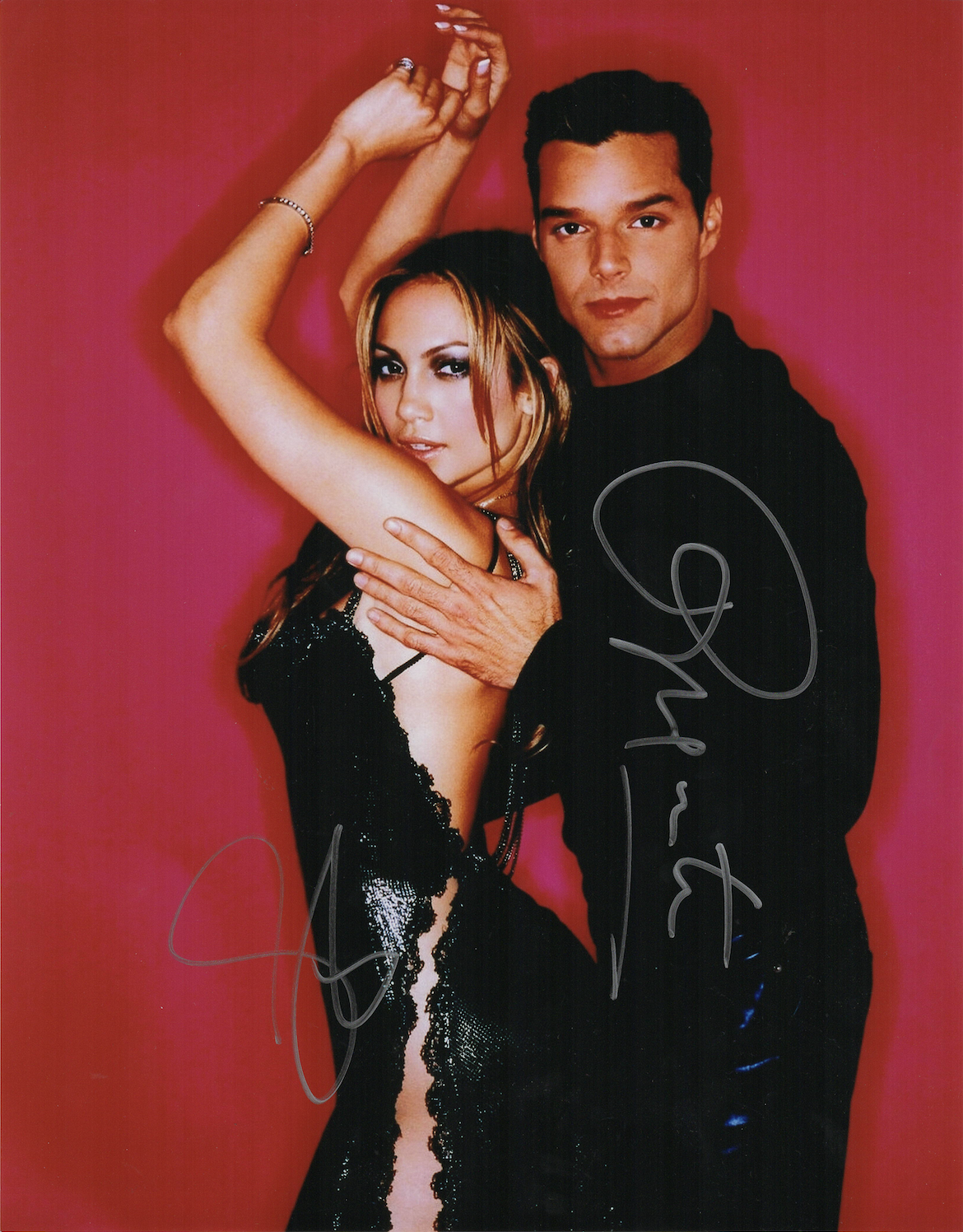 Jennifer Lopez & Ricky Martin signed autographed 11x14 Photo Poster painting! Authentic! 1069