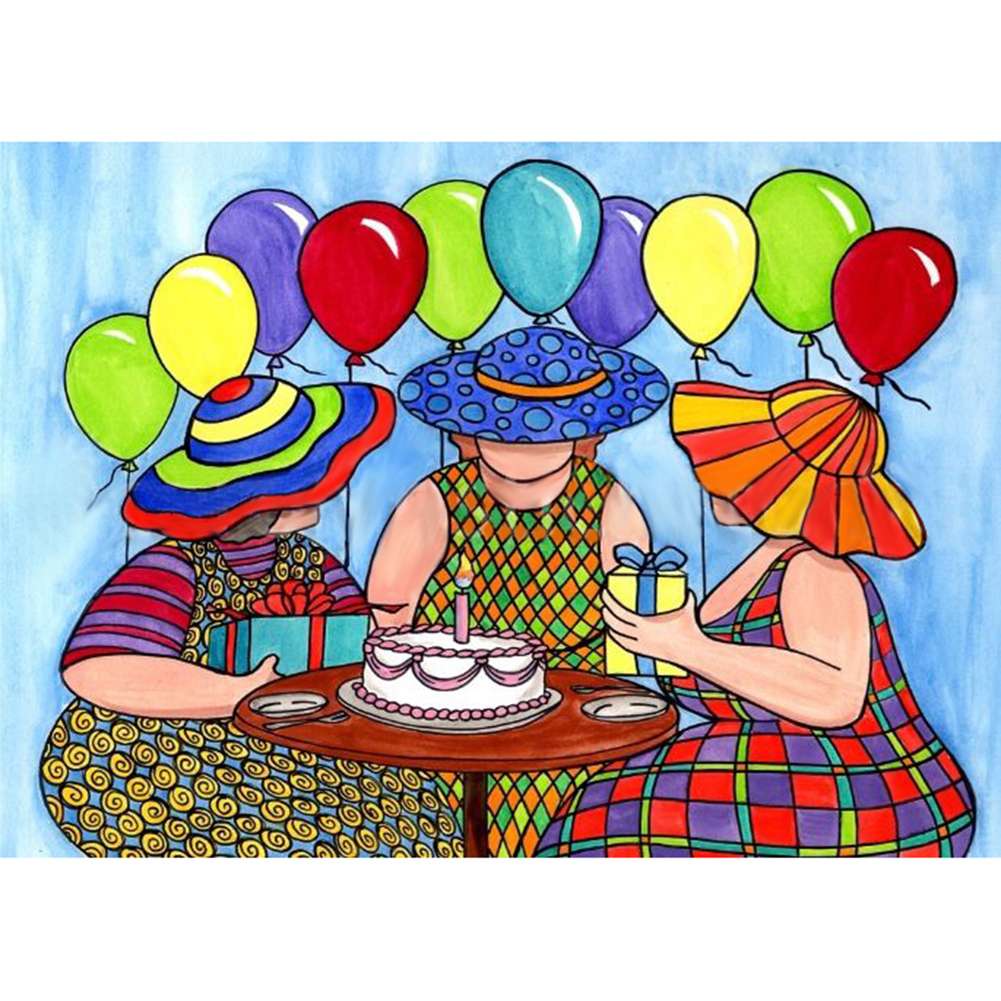 

Gathering - Round Drill Diamond Painting - 40*30CM, 501 Original