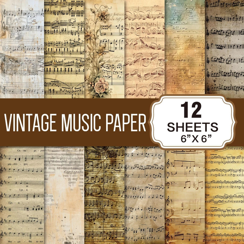 1 Set Plaid Plant Graduation Paper Vintage Style Material Paper