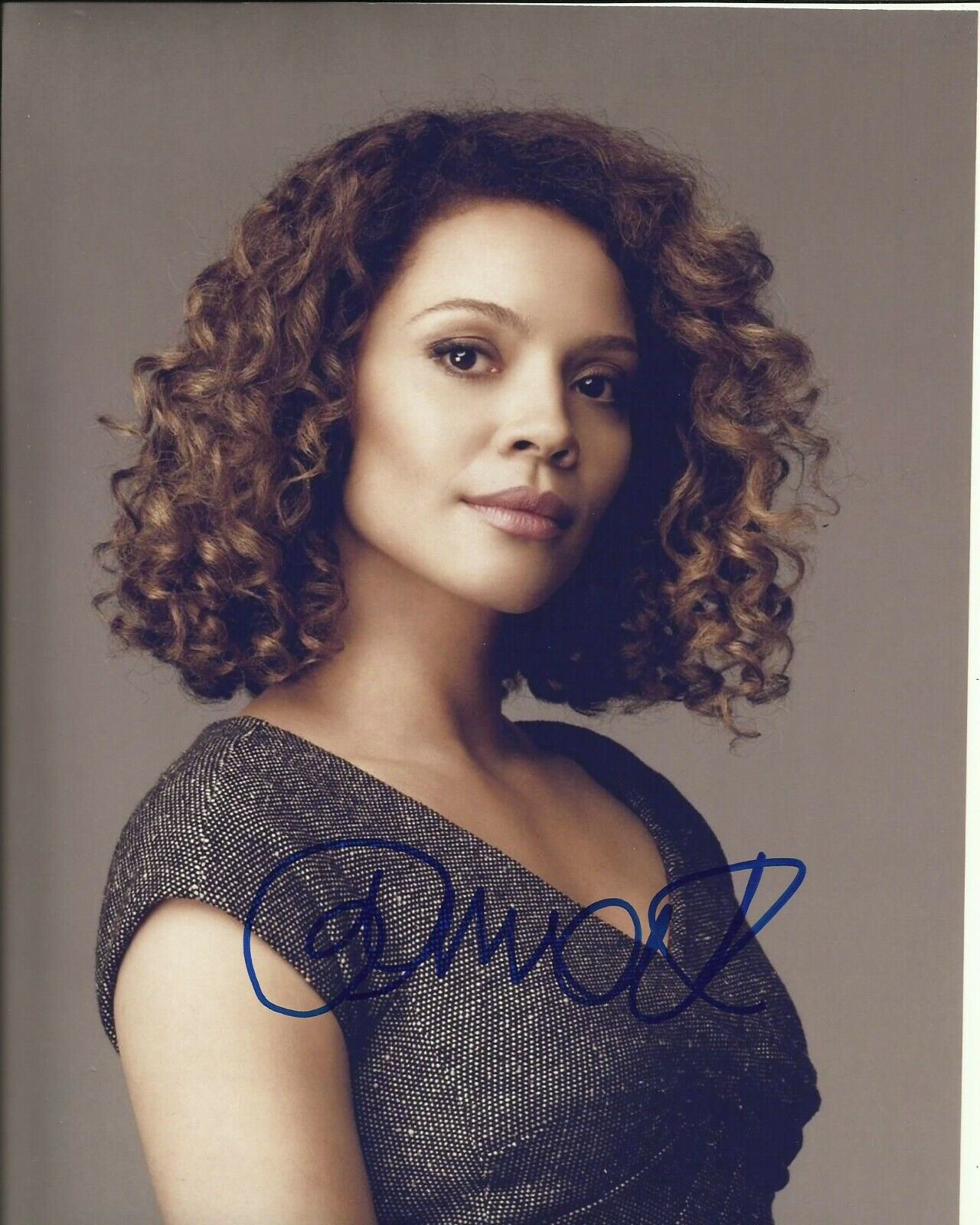 CARMEN EJOGO SIGNED CHAOS Photo Poster painting UACC REG 242 FILM AUTOGRAPHS