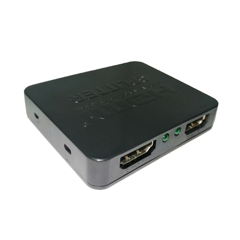 

1 in 2 out HDMI-compatible Splitter TV Monitor 4K Audio Video Display Adapter Stripper, 501 Original