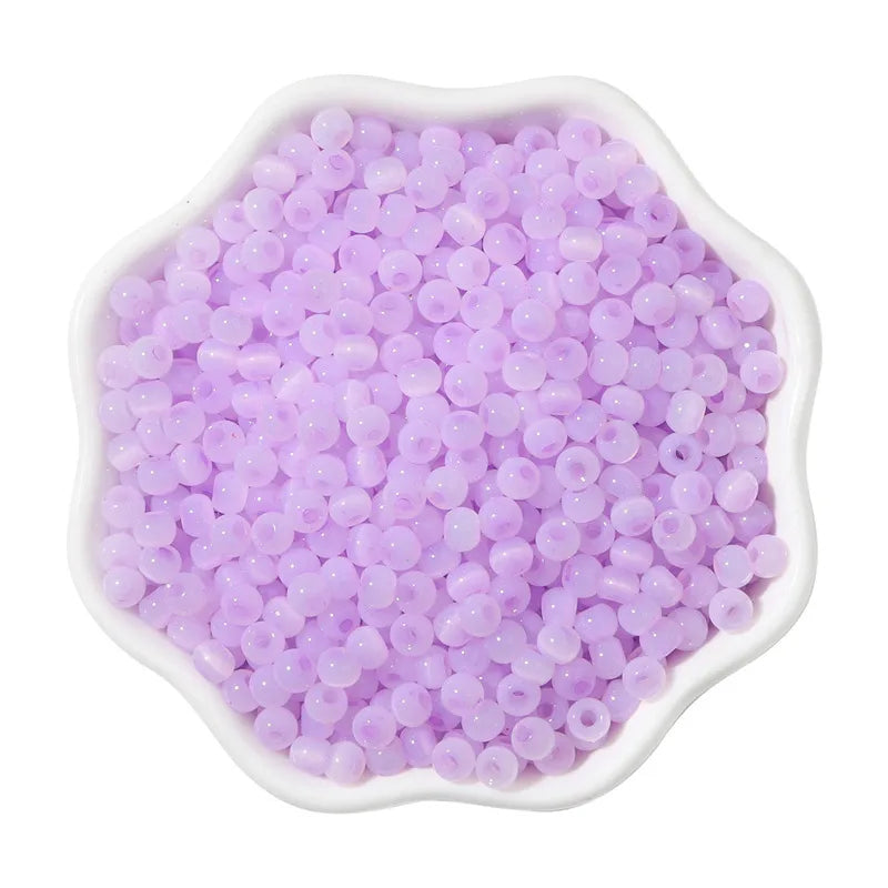 1 Set Diameter 4mm Hole 1~1.9mm Glass Ball Beads