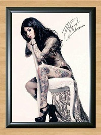 Kat Von D LA Miami Ink Tattoo Artist Tattooist Inked Signed Autographed Photo Poster painting Poster Print Memorabilia A2 Size 16.5x23.4