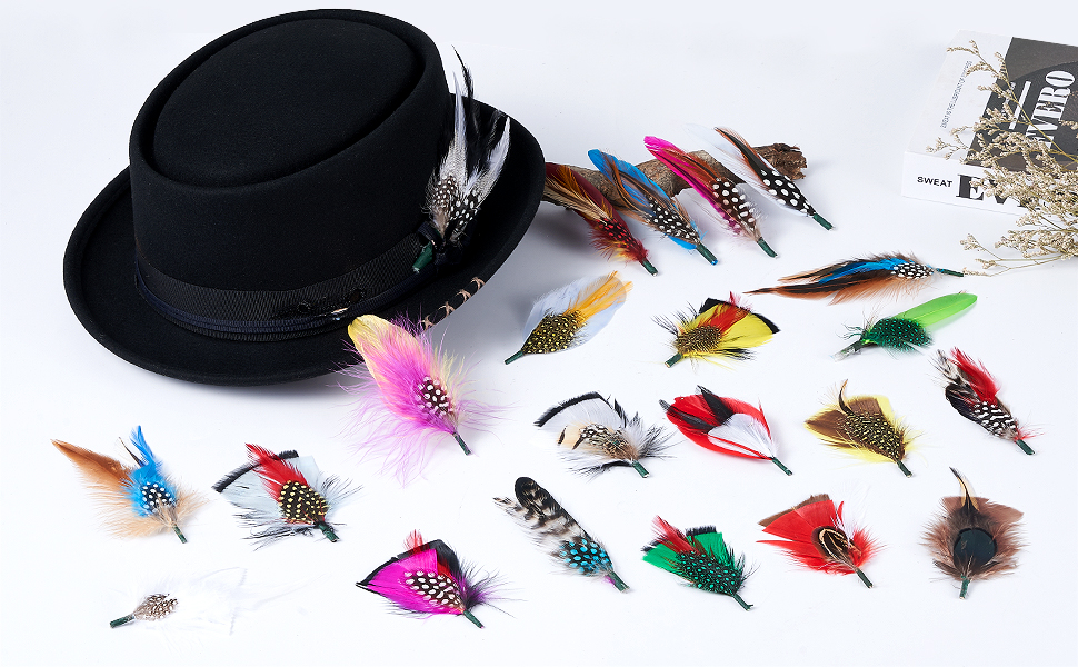 hat feathers