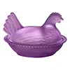 Vintage Hen on Nest Dish with Lid Plastic Chicken-Shaped Candy Dish Tabletop Dessert Plate Snack Bowl for Snacks Dessert Cookies Home Kitchen Office Tabletop Decor