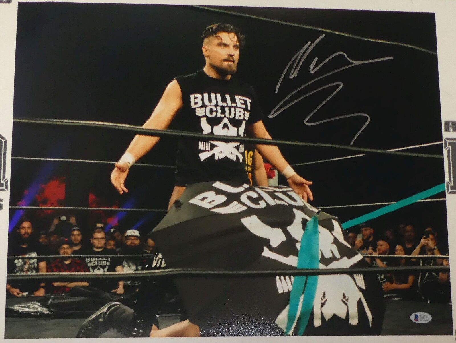 Marty Scurll Signed 16x20 Photo Poster painting BAS COA New Japan Pro Wrestling Bullet Club WWE