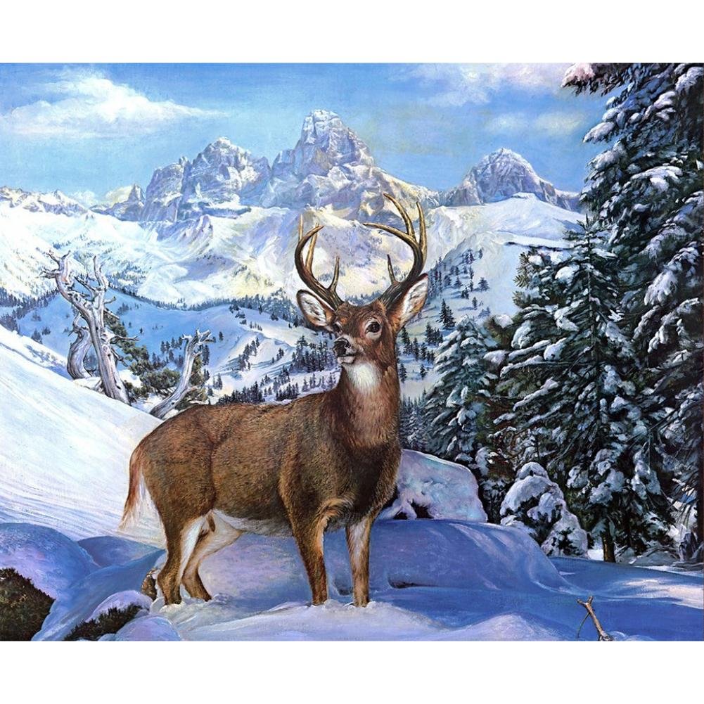 Full Round Diamond Painting - Deer(30*40cm)