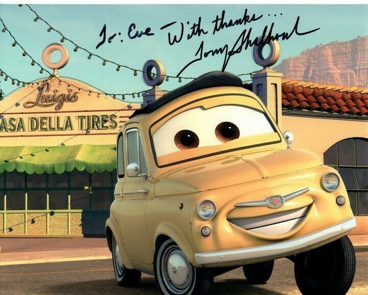 TONY SHALHOUB Autographed Signed DISNEY CARS LUIGI Photo Poster paintinggraph - To Eve