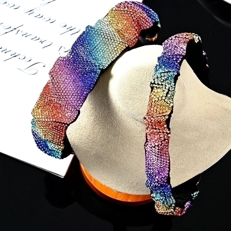 Retro Geometric Rhinestone Hair Band 1 Piece