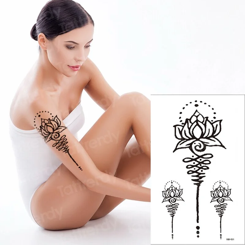 Sdrawing Tattoo Sticker beauty Mermaid Shoulder tattoo Lion wolf skull snake dragon Arm Tattoo Sketch Women body art Waterproof