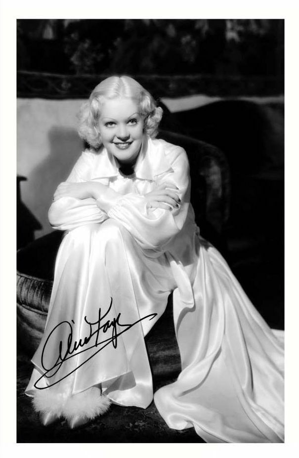 ALICE FAYE AUTOGRAPH SIGNED Photo Poster painting POSTER PRINT