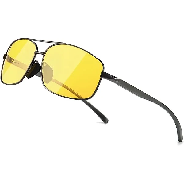 Night Driving Glasses for Men Glare Reducing HD Night Vision Glasses Polarized Trendy Designer