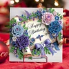 (US Only)6PCS DIY Diamond Art Greeting Cards Birthday Theme Congratulations Cards & Gifts
