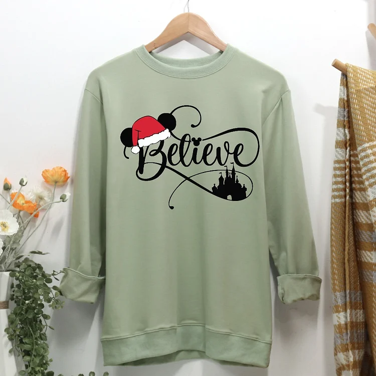Christmas Believe Women Casual Sweatshirt