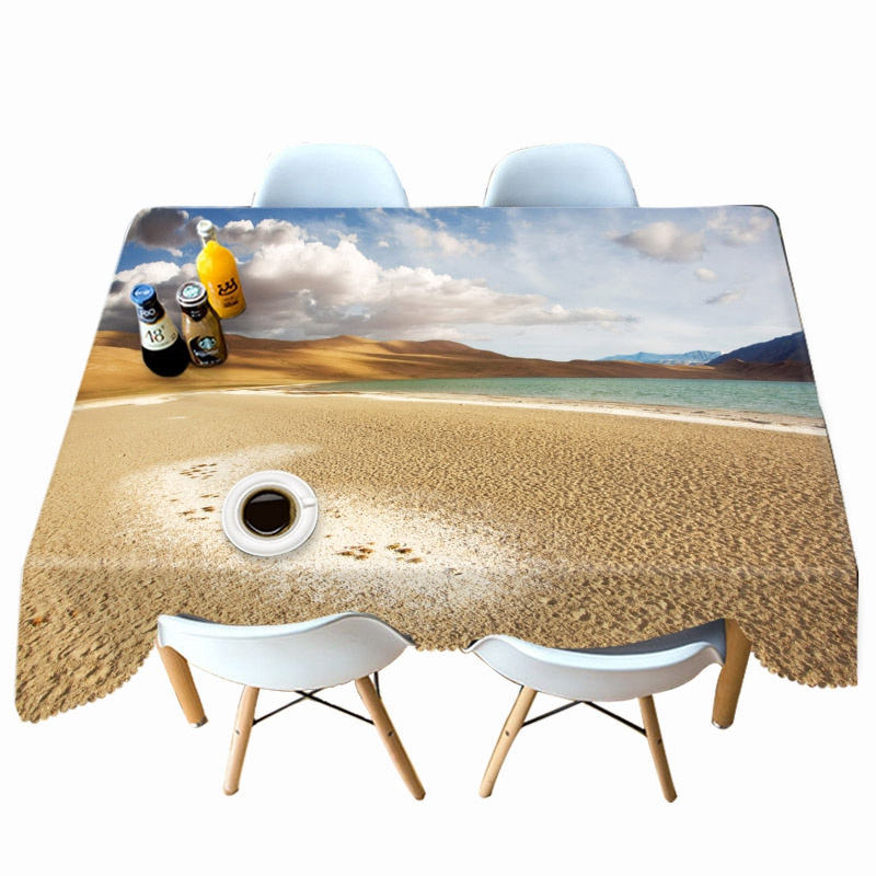 

Wave BeachLandscape - 3D Tablecloth, 140*210cm, 501 Original