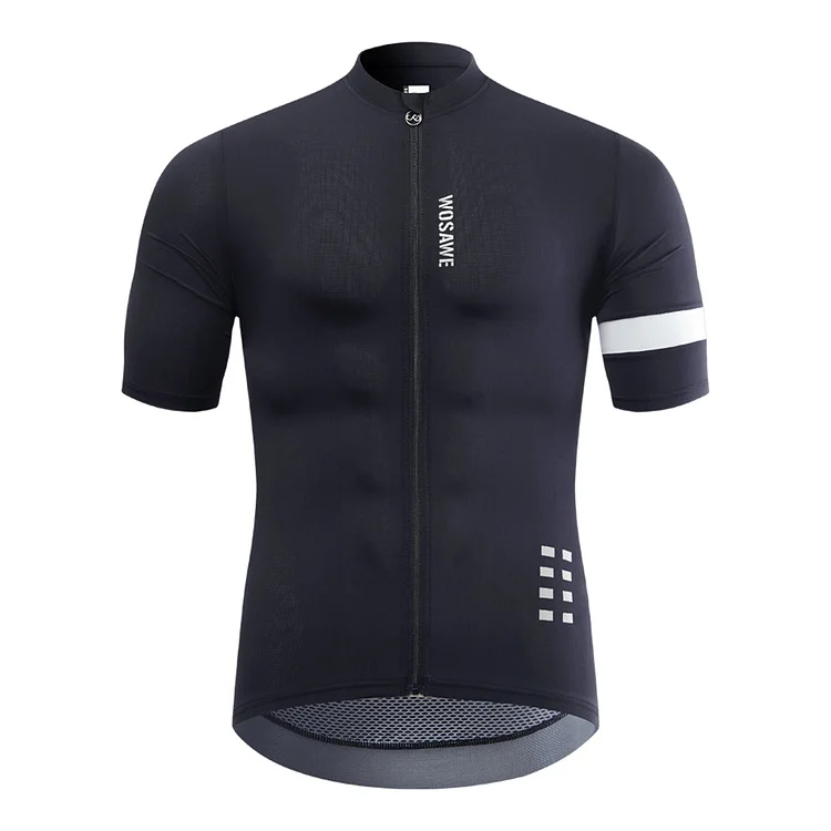 Men's Reflective Road Bike Cycling Full Zip Jerseys