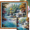 Forest Waterfall-11CT Stamped Cross Stitch 45*45cm tapestrymarket