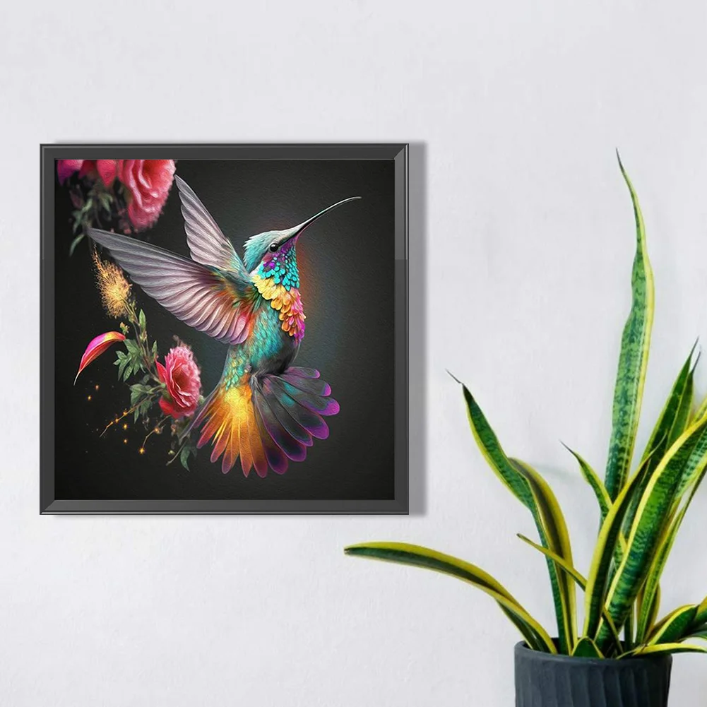 Diamond Painting - Full Round Drill - Hummingbird(30*30cm)