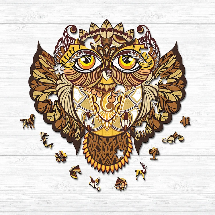 Ericpuzzle™ Ericpuzzle™Fat Owl Wooden  Puzzle
