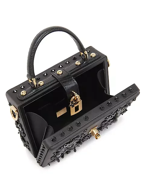 Dolce&Gabbana Embellished Satin Top-Handle Bag