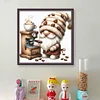 Coffee Gnome-11CT Stamped Cross Stitch 40*40cm