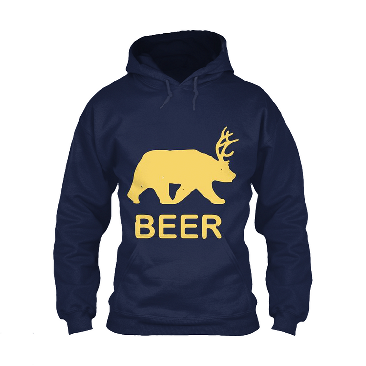 Beer Bear Deer, Beer Classic Hoodie
